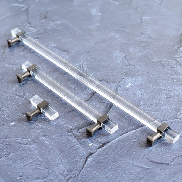 Tiradera RETTANGOLO - Plateado Mate